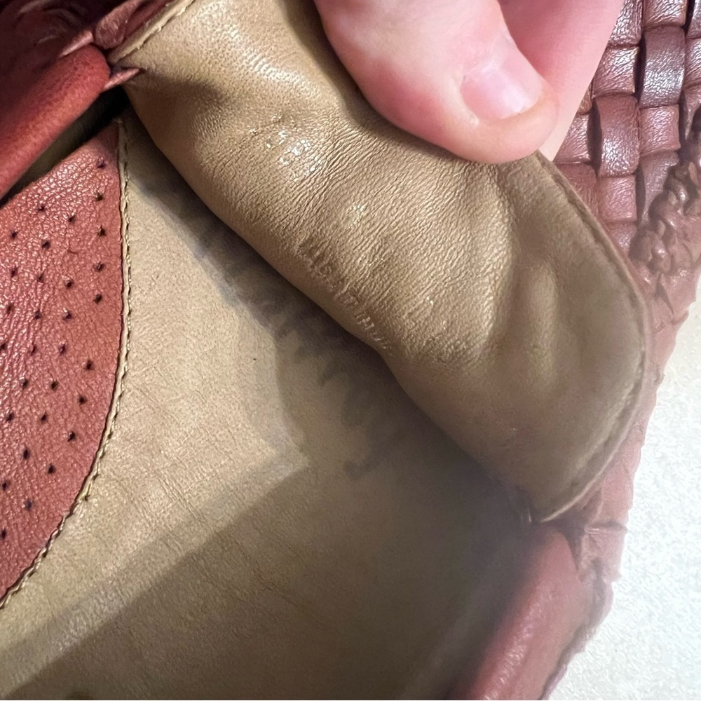 Robert Zur San Tropez Vintage Luggage Woven Driving Moccasins Soft Leather US 9M - Picture 8 of 11